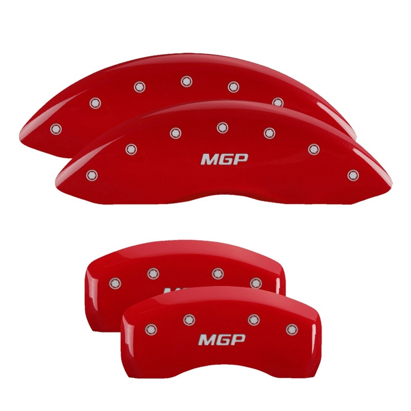 MGP 4 CALIPER COVERS Red for 2020-2020 Chevrolet Silverado 2500 HD 14258SMGPRD